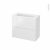 Meuble De Salle De Bains Plan Vasque Rezo Bora Blanc 2 Tiroirs Cotes Decors L805 X H715 X P405 Cm