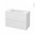 Meuble De Salle De Bains Plan Vasque Rezo Ginko Blanc 2 Tiroirs Cotes Decors L1005 X H715 X P505 Cm