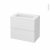 Meuble De Salle De Bains Plan Vasque Rezo Ginko Blanc 2 Tiroirs Cotes Decors L805 X H715 X P505 Cm