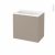 Meuble De Salle De Bains Plan Vasque Rezo Ginko Taupe 1 Porte Cotes Decors L605 X H585 X P405 Cm