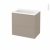 Meuble De Salle De Bains Plan Vasque Rezo Ginko Taupe 2 Tiroirs Cotes Decors L605 X H585 X P405 Cm