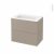 Meuble De Salle De Bains Plan Vasque Rezo Ginko Taupe 2 Tiroirs Cotes Decors L805 X H715 X P505 Cm