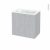 Meuble De Salle De Bains Plan Vasque Rezo Hoda Beton 1 Porte Cotes Decors L605 X H585 X P405 Cm