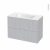 Meuble De Salle De Bains Plan Vasque Rezo Hoda Beton 2 Tiroirs Cotes Decors L1005 X H715 X P505 Cm