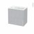 Meuble De Salle De Bains Plan Vasque Rezo Hoda Beton 2 Tiroirs Cotes Decors L605 X H585 X P405 Cm