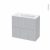 Meuble De Salle De Bains Plan Vasque Rezo Hoda Beton 2 Tiroirs Cotes Decors L805 X H715 X P405 Cm