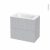 Meuble De Salle De Bains Plan Vasque Rezo Hoda Beton 2 Tiroirs Cotes Decors L805 X H715 X P505 Cm