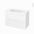 Meuble De Salle De Bains Plan Vasque Rezo Static Blanc 2 Tiroirs Cotes Decors L1005 X H715 X P505 Cm