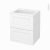 Meuble De Salle De Bains Plan Vasque Rezo Static Blanc 2 Tiroirs Cotes Decors L605 X H715 X P505 Cm