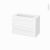 Meuble De Salle De Bains Plan Vasque Rezo Static Blanc 2 Tiroirs Cotes Decors L805 X H585 X P405 Cm