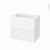 Meuble De Salle De Bains Plan Vasque Rezo Static Blanc 2 Tiroirs Cotes Decors L805 X H715 X P505 Cm