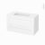 Meuble De Salle De Bains Plan Vasque Rezo Static Blanc 2 Tiroirs Cotes Decors L1005 X H585 X P505 Cm