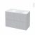 Meuble De Salle De Bains Plan Vasque Vala Hoda Beton 2 Tiroirs Cotes Decors L1005 X H712 X P505 Cm