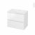 Meuble De Salle De Bains Plan Vasque Vala Ipoma Blanc Brillant 2 Tiroirs Cotes Decors L805 X H712 X P505 Cm