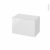 Meuble De Salle De Bains Rangement Bas Bora Blanc 1 Tiroir L60 X H41 X P37 Cm