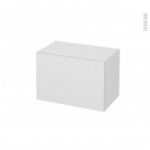 Meuble De Salle De Bains Rangement Bas Ginko Blanc 1 Tiroir L60 X H41 X P37 Cm