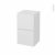 Meuble De Salle De Bains Rangement Bas Ginko Blanc 2 Tiroirs L40 X H70 X P37 Cm