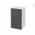 Meuble De Salle De Bains Rangement Bas Ginko Gris 2 Tiroirs 1 Tiroir A L Anglaise L40 X H70 X P37 Cm