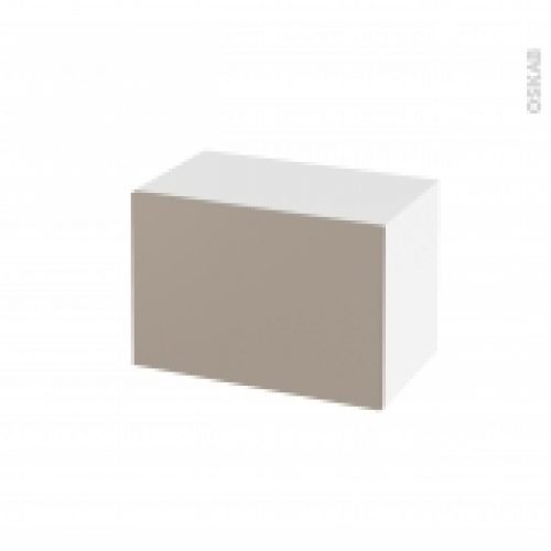 Meuble De Salle De Bains Rangement Bas Ginko Taupe 1 Tiroir L60 X H41 X P37 Cm