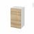 Meuble De Salle De Bains Rangement Bas Hosta Chene Naturel 1 Porte 1 Tiroir L40 X H70 X P37 Cm