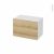 Meuble De Salle De Bains Rangement Bas Hosta Chene Naturel 1 Porte L60 X H41 X P37 Cm