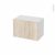 Meuble De Salle De Bains Rangement Bas Ikoro Chene Clair 1 Porte L60 X H41 X P37 Cm