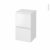 Meuble De Salle De Bains Rangement Bas Ipoma Blanc Brillant 2 Tiroirs 1 Tiroir A L Anglaise L40 X H70 X P37 Cm