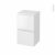 Meuble De Salle De Bains Rangement Bas Ipoma Blanc Brillant 2 Tiroirs L40 X H70 X P37 Cm