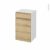 Meuble De Salle De Bains Rangement Bas Ipoma Chene Naturel 1 Porte 1 Tiroir L40 X H70 X P37 Cm