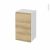 Meuble De Salle De Bains Rangement Bas Ipoma Chene Naturel 1 Porte L40 X H70 X P37 Cm