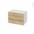 Meuble De Salle De Bains Rangement Bas Ipoma Chene Naturel 1 Porte L60 X H41 X P37 Cm