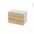 Meuble De Salle De Bains Rangement Bas Ipoma Chene Naturel 1 Tiroir L60 X H41 X P37 Cm