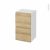 Meuble De Salle De Bains Rangement Bas Ipoma Chene Naturel 2 Tiroirs 1 Tiroir A L Anglaise L40 X H70 X P37 Cm