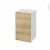 Meuble De Salle De Bains Rangement Bas Ipoma Chene Naturel 2 Tiroirs L40 X H70 X P37 Cm