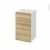 Meuble De Salle De Bains Rangement Bas Ipoma Chene Naturel 4 Tiroirs L40 X H70 X P37 Cm