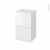 Meuble De Salle De Bains Rangement Bas Iris Blanc 2 Tiroirs L40 X H70 X P37 Cm