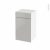 Meuble De Salle De Bains Rangement Bas Ivia Gris 1 Porte 1 Tiroir L40 X H70 X P37 Cm