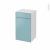 Meuble De Salle De Bains Rangement Bas Keria Bleu 1 Porte 1 Tiroir L40 X H70 X P37 Cm