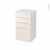 Meuble De Salle De Bains Rangement Bas Keria Ivoire 4 Tiroirs L40 X H70 X P37 Cm