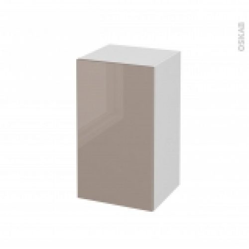 Meuble De Salle De Bains Rangement Bas Keria Moka 1 Porte L40 X H70 X P37 Cm