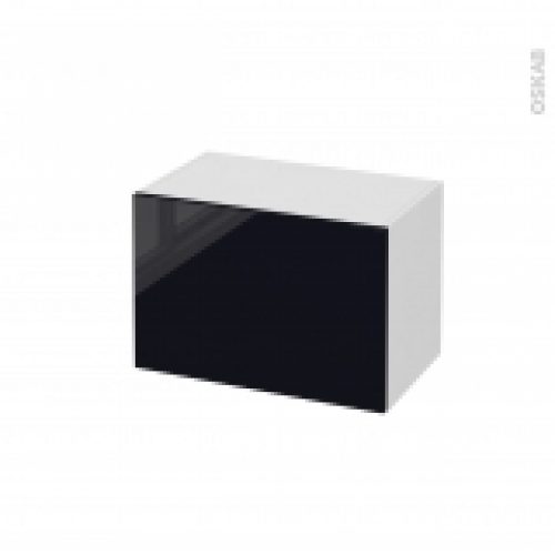 Meuble De Salle De Bains Rangement Bas Keria Noir 1 Porte L60 X H41 X P37 Cm