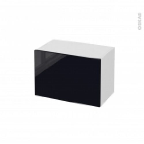 Meuble De Salle De Bains Rangement Bas Keria Noir 1 Tiroir L60 X H41 X P37 Cm