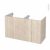 Meuble De Salle De Bains Sous Vasque Double Ikoro Chene Clair 4 Portes Cotes Decors L120 X H70 X P50 Cm