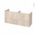 Meuble De Salle De Bains Sous Vasque Double Ikoro Chene Clair 4 Tiroirs Cotes Decors L120 X H57 X P40 Cm