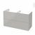 Meuble De Salle De Bains Sous Vasque Double Ivia Gris 4 Tiroirs Cotes Decors L120 X H70 X P50 Cm