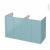 Meuble De Salle De Bains Sous Vasque Double Keria Bleu 4 Portes Cotes Decors L120 X H70 X P50 Cm