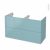 Meuble De Salle De Bains Sous Vasque Double Keria Bleu 4 Tiroirs Cotes Decors L120 X H70 X P50 Cm