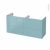 Meuble De Salle De Bains Sous Vasque Double Keria Bleu 4 Tiroirs Cotes Decors L120 X H57 X P40 Cm