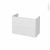 Meuble De Salle De Bains Sous Vasque Ginko Blanc 2 Tiroirs Cotes Decors L80 X H57 X P40 Cm