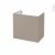 Meuble De Salle De Bains Sous Vasque Ginko Taupe 1 Porte Cotes Decors L60 X H57 X P40 Cm